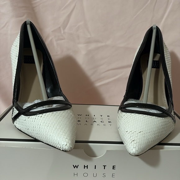 White House Black Market Two-Tone Heels - Picture 2 of 11
